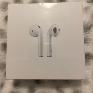 Brand new 2nd generation Apple AirPods with charging case